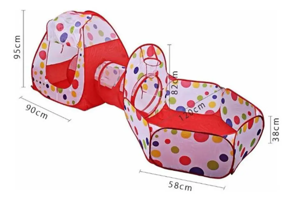 Carpa Piscina Casa Túnel Plegable Infantil - Ps 4