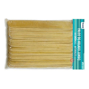 Palos De Helado Jumbo Natural 50 Unidades - Ps