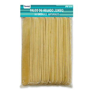 Pack 650 Palos De Helado Jumbo Natural - Ps