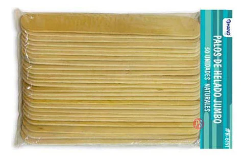 Pack 650 Palos De Helado Jumbo Natural - Ps