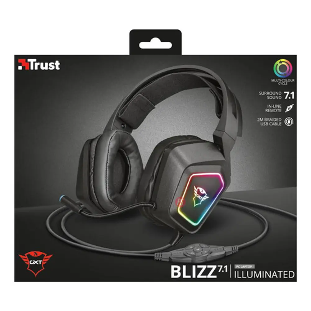 Audífonos Gamer Rgb Sonido 7.1 Gxt 450 Blizz - Ps 7