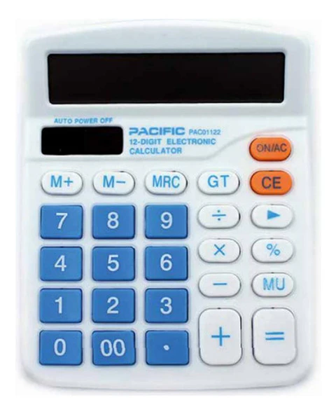 Calculadora Electrónica 12 Dígitos Celeste - Ps