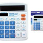 Calculadora Electrónica 12 Dígitos Celeste - Ps - Miniatura 2