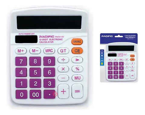 Calculadora Electrónica 12 Dígitos Morado - Ps