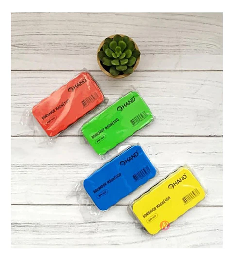 Pack 24 Borradores Magnéticos 11x6cm Colores - Ps