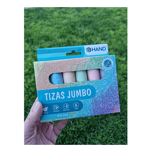 Tizas Pizarra Jumbo 6 Unidades Con 6 Colores - Ps