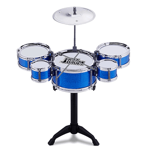 Batería Musical De Juguete 5 Tambores Y Piso - PS