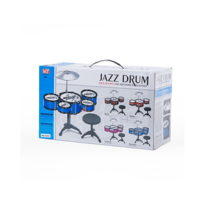 Batería Musical De Juguete 5 Tambores Y Piso - PS