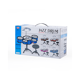 Batería Musical De Juguete 5 Tambores Y Piso - PS