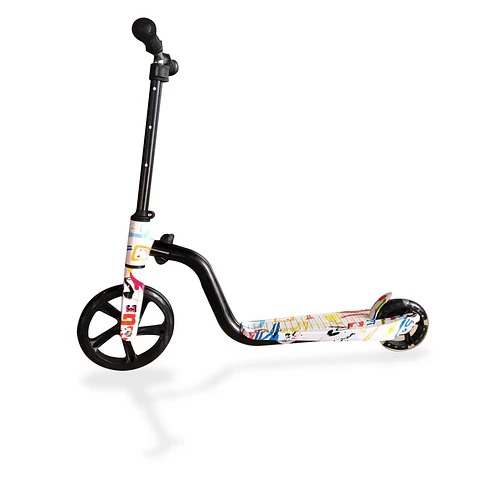 Scooter Aluminio Diseño Blanco 2 Ruedas Iluminación - PS