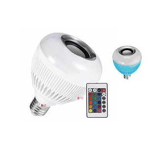 Ampolleta Led Con Parlante Bluetooth 3w Soquete Azul - Ps