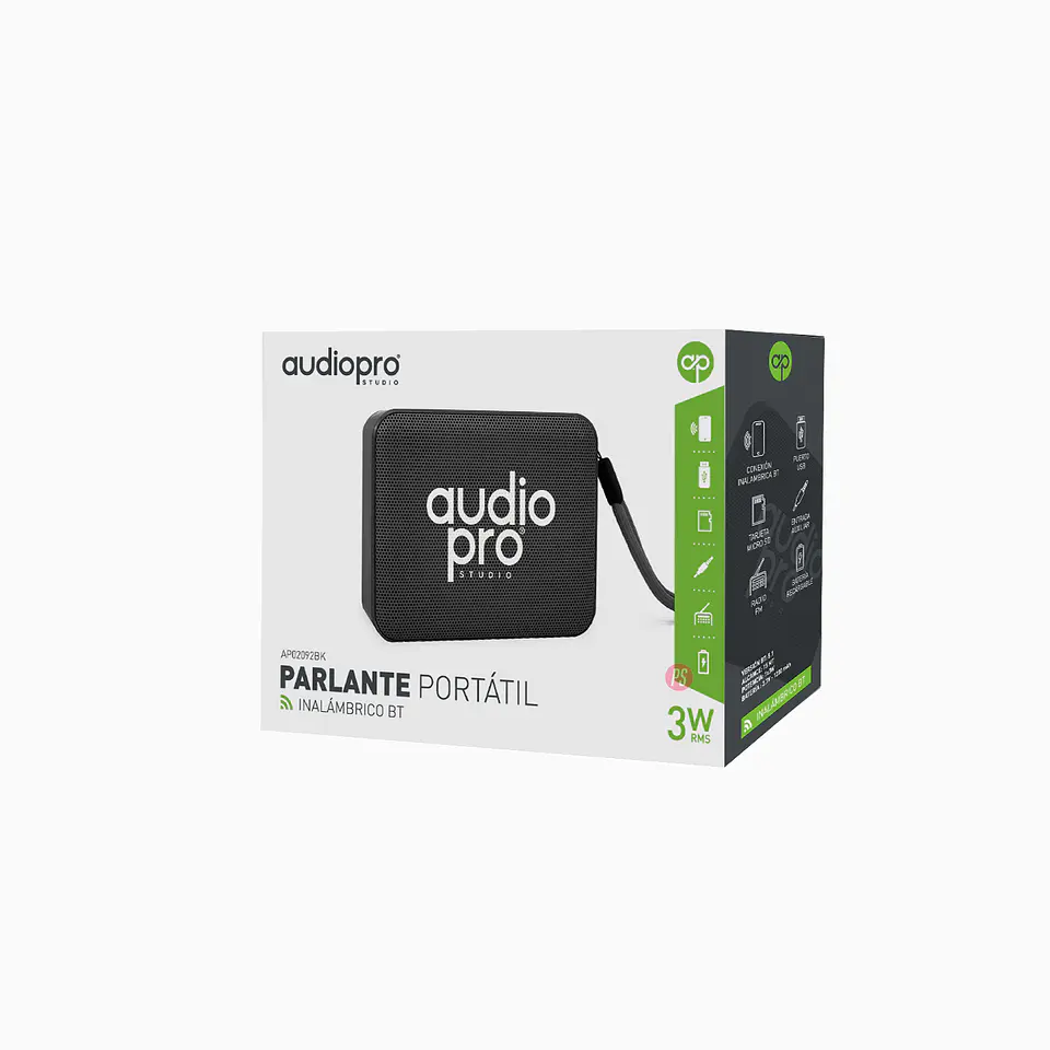 Parlante Portátil Bluetooth 3w Ap Azul - PS 2