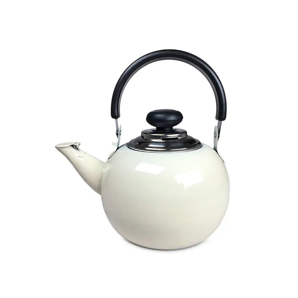Tetera Para Té De Acero Inoxidable Blanco - PS 1