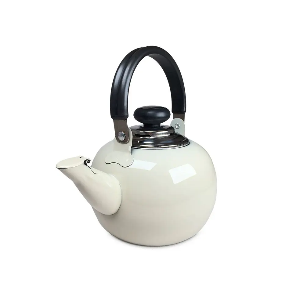 Tetera Para Té De Acero Inoxidable Blanco - PS 4