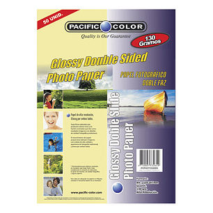 50 Hojas Papel Fotográfico Doble Faz Glossy 130grs A4 - Ps