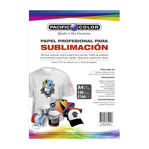 100 Hojas Papel Sublimación Profesional A4 - Ps