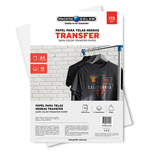 Papel Transfer Ropa Oscura 10 Hojas Tamaño A4 De 175grs - Ps