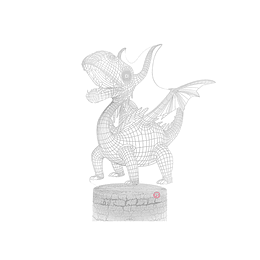 Lámpara Espantacuco Led 3d Para Niños Dinosaurio - Ps