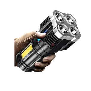 Linterna 4 Led Recargable Usb 14cms - PS