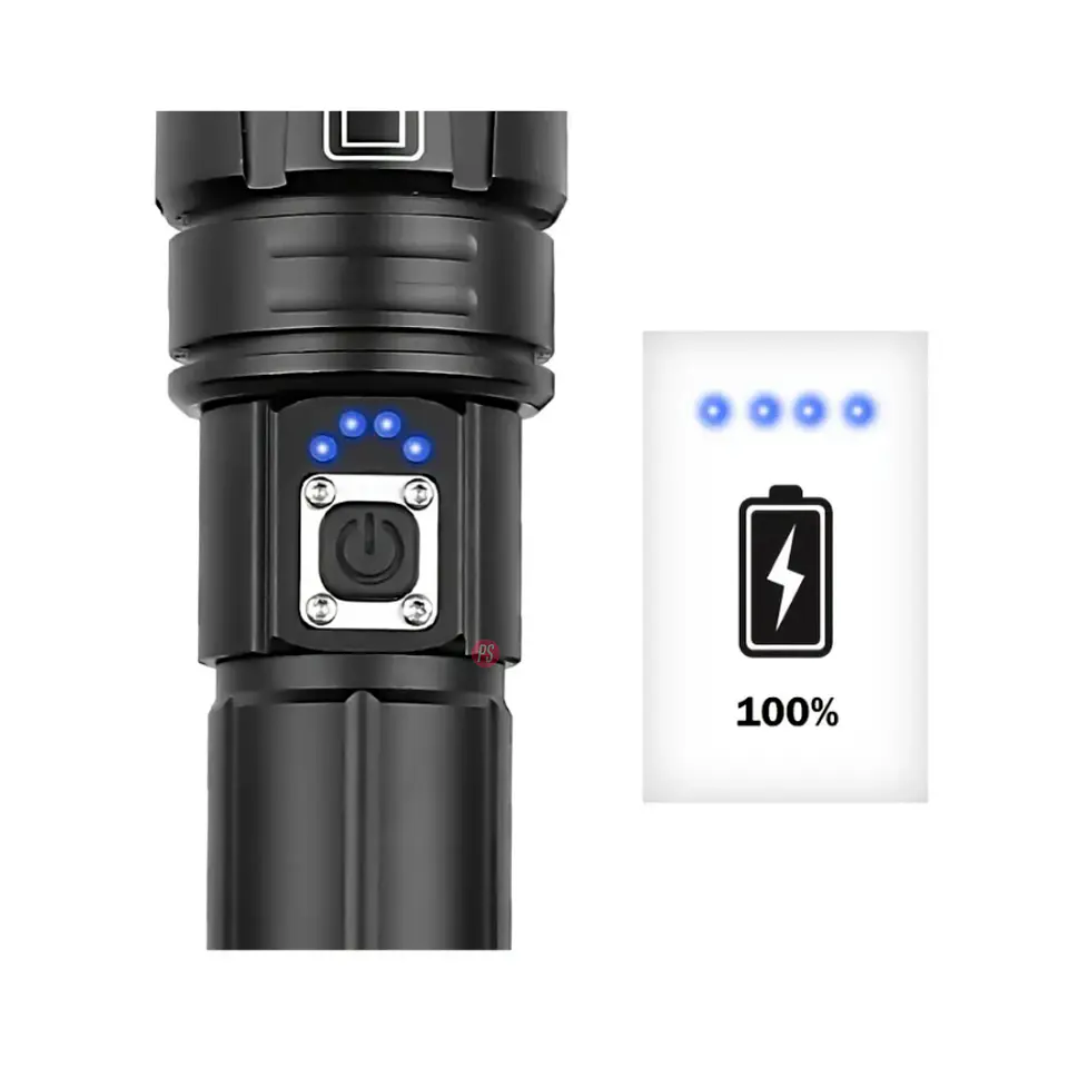 Linterna Led Zoom Telescópico 16cms Resiste Agua - PS 2