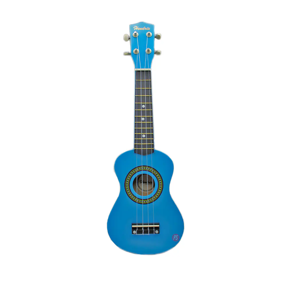 Ukulele 21 Pulgadas Con Funda Y Uñeta Color Azul - Ps 1