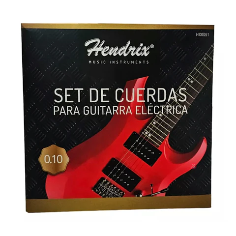 Set De Cuerdas Para Guitarra Eléctrica Espesor 0.10 - PS
