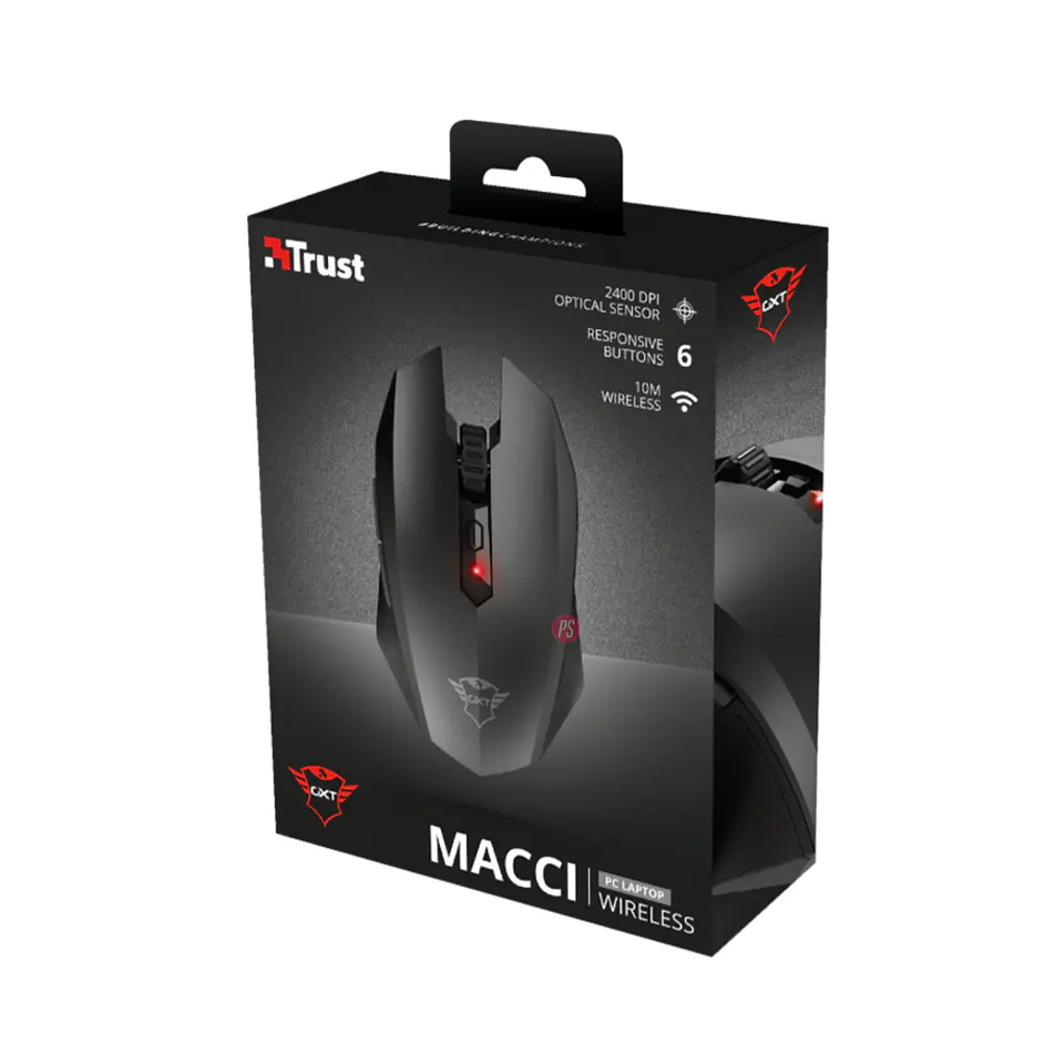 Mouse Inalámbrico Gamer Gxt 115 Macci - PS 5