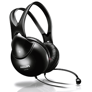 Audífonos Con Micrófono Para PC Philips Shm1900 - PS