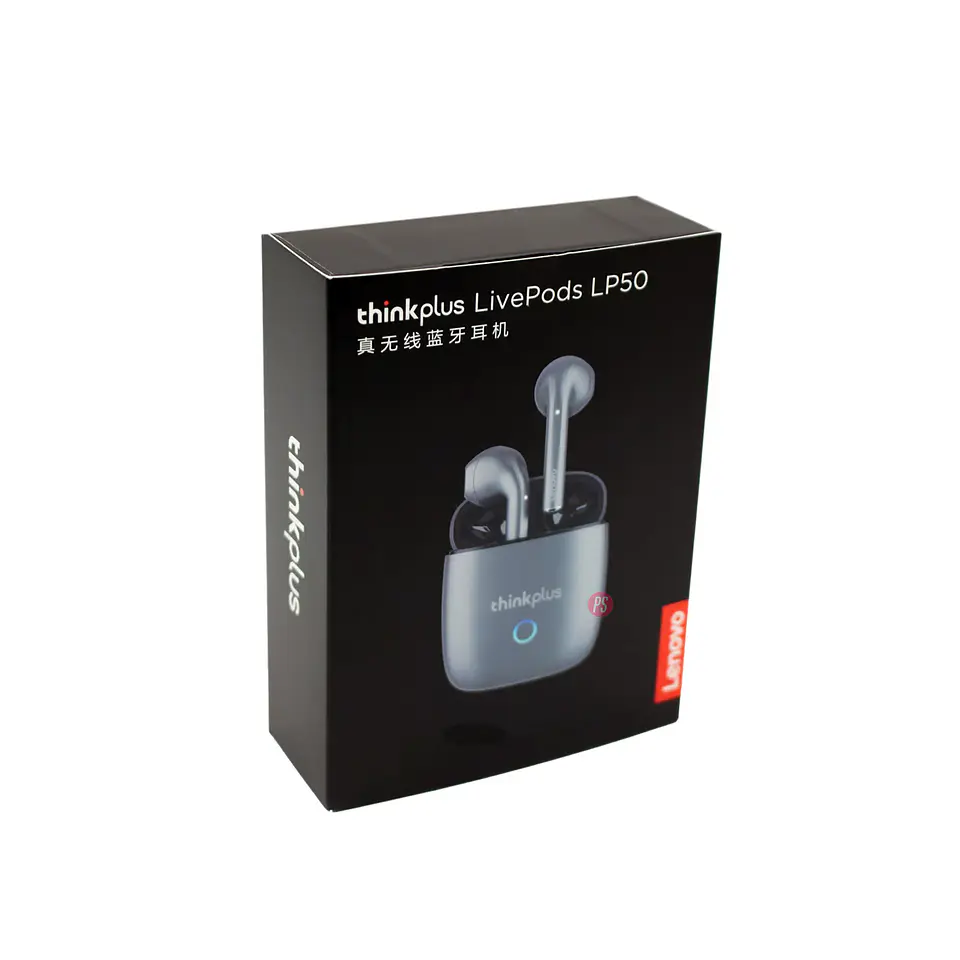 Audífonos Bluetooth Lenovo Lp50 Color Gris - PS 3