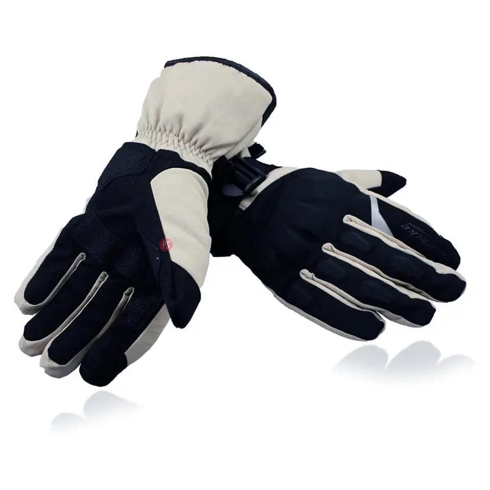 Guantes Para Moto Térmicos Protección Nudillos Beige - PS 1
