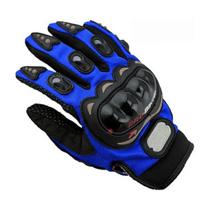 Guantes Para Moto Protección Pvc Color Azul - PS