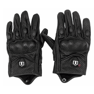 Guantes De Moto Clásicos Con Protector Nudillos - PS
