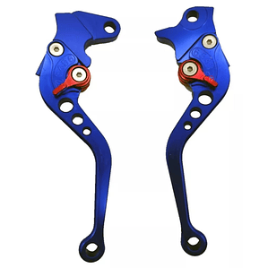Manillas Para Frenos y Embrague Aluminio Para Moto Azul - PS