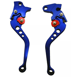 Manillas Para Frenos y Embrague Aluminio Para Moto Azul - PS