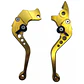 Manillas Frenos y Embrague Aluminio Para Moto Dorado - PS - Miniatura 1