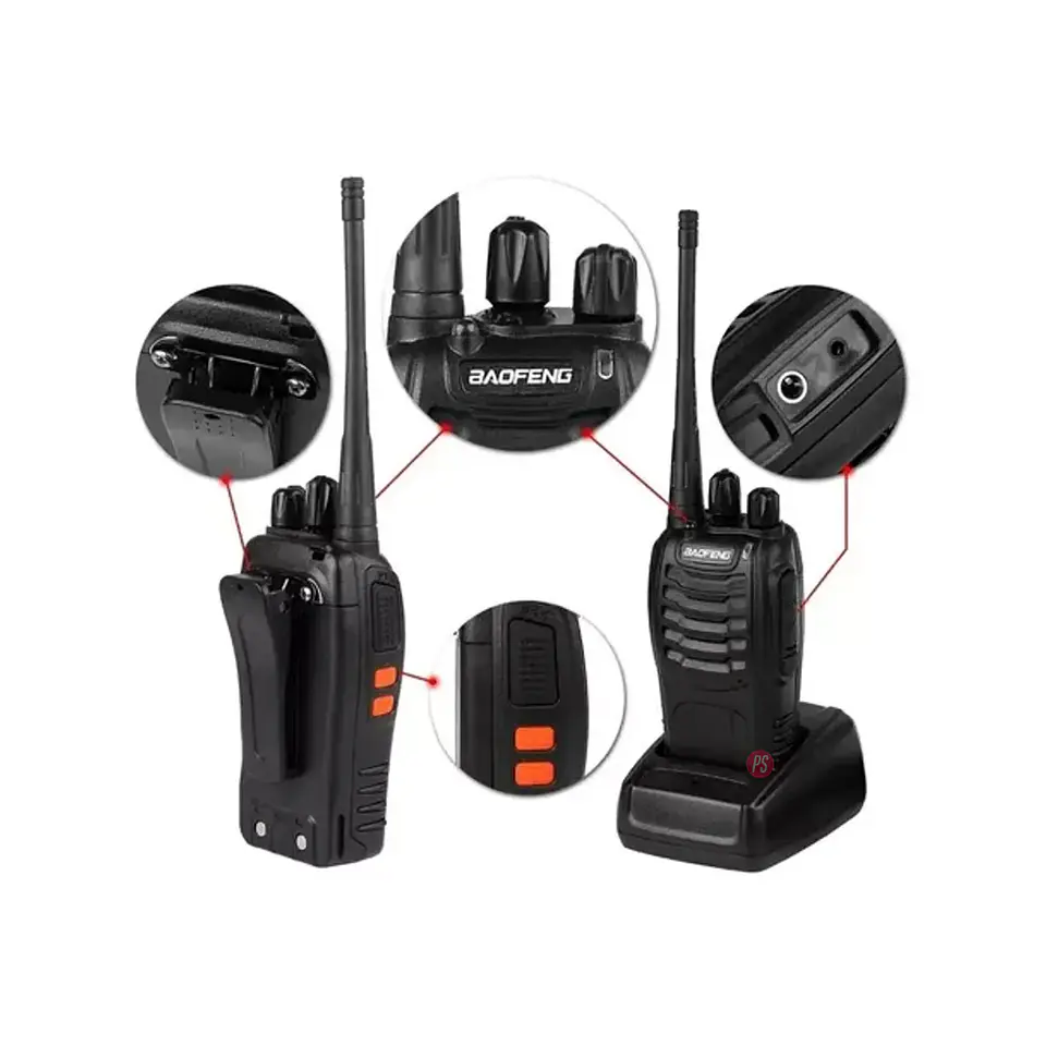 Pack 2 Radios Transmisor Walkie Tolkie Baofeng 888s - Ps 2