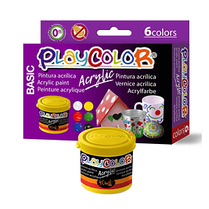 Pintura Acrílica 6 Colores Secado Rápido Instant - PS