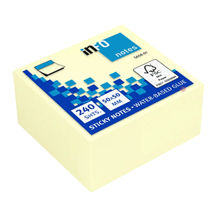 Pack 240 Notas Adhesivas Amarillas 50x50mm Info Notes - PS
