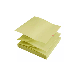 Pack 12 Notas Adhesivas Amarillo 75x75mm Info Notes - PS
