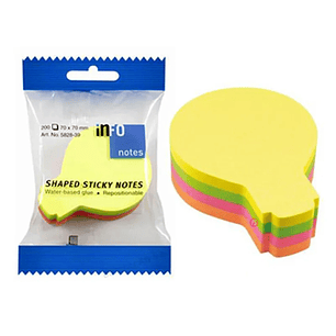 Notas Adhesivas Forma Ampolleta 200 hojas Color - PS