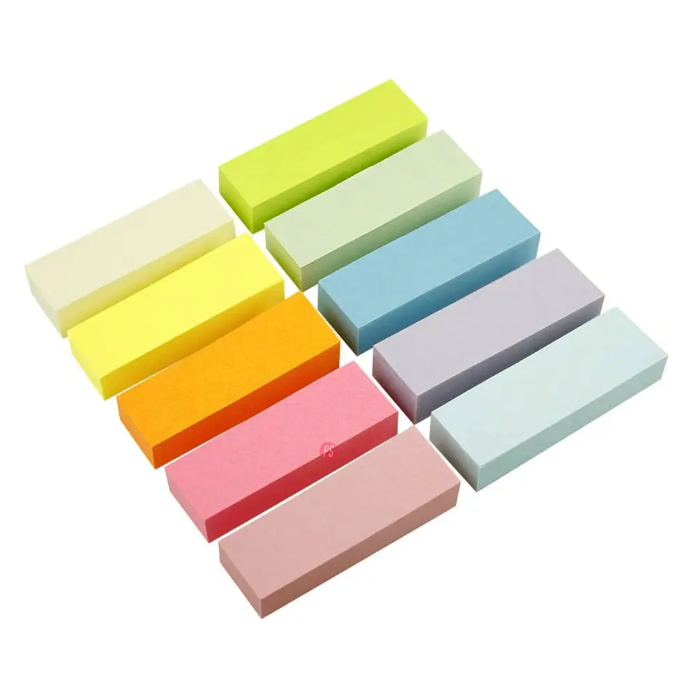 Pack 10 Marcadores De Paginas 15x50mm Papel Adhesivo Color - PS 2