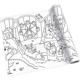 Adhesivo Para Colorear Diseño Parque 4mts - Ps