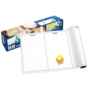 Pack 10 Unidades Tableros Adhesivos Kanban 50x30cms - PS