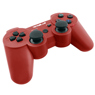 Joystick Compatible Ps3 Con Bluetooth Y Vibración Rojo - Ps