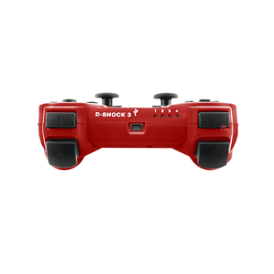 Joystick Compatible Ps3 Con Bluetooth Y Vibración Rojo - Ps