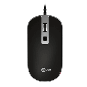 Mouse Usb Dpi Ajustable Lecoo Ms104 Negro - Ps