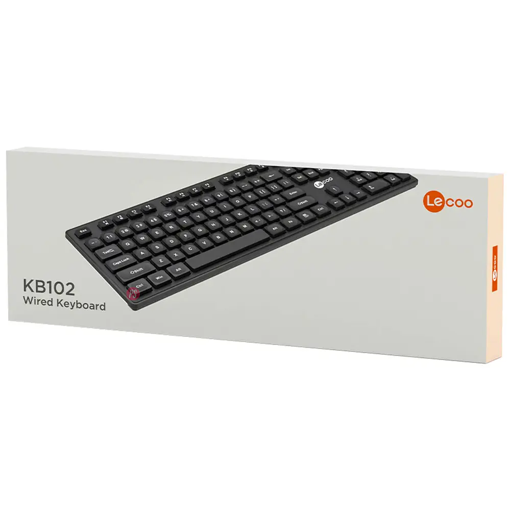 Teclado Pc Usb Español Lenovo Lecoo KB102 - PS 4