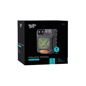 Parlante Bluetooth Micrófono E Iluminación Rgb Negro - Ps