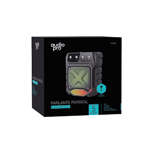 Parlante Bluetooth Micrófono E Iluminación Rgb Negro - Ps