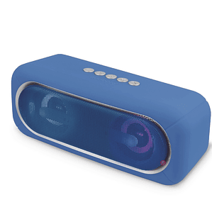 Parlante Bluetooth Con Iluminación Rgb Color Azul - Ps